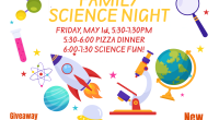 Hello Armstrong Community, Armstrong PAC is hosting a Family Science Night on Friday, May 1st at Armstrong School! Come early for a pizza dinner at 5:30-6:00 PM, or come for [&hellip;]